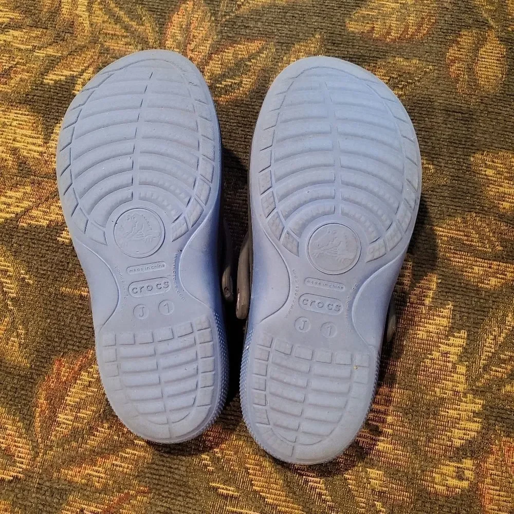 Kids two-toned blue sandals